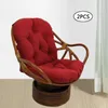 Travesseiro pátio rattan cadeira giratória balancim almofada de assento de jardim móveis reclináveis balanço