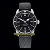 V2 Versión mejorada GF II B20 AB2010121B1S1 ETA 2824 Automático Esfera negra Reloj luminoso para hombre Correa de goma Caja de acero 316L Deporte W308h