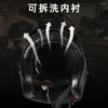 Casques de moto M-4XL Noir brillant Protection de la tête respirante Résistant à l'usure Anti-chute Fournitures de motocross Casque de motard ouvert