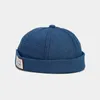 Береты, весенне-летняя джинсовая кепка-докер с вышивкой букв, шляпа без полей, шапка-бини, моряк для мужчин и женщин, 111