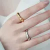 Avançado vintage carta simples anel casal anel feminino moda personalidade i ring229U