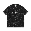 Projektantka 23SS Nowa mąka designerska koszulka z krótkim rękawem T-shirt mężczyzn drukowana piankowa litera All Sky Star Paris Designer Luksusowy DesignGuJf