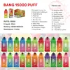 Original bang 15000 Puffs puffs Disposable Vape E cigarettes Pen 23ml Pod 650mah Rechargeable Battery Pre-filled Mesh coil Authentic wholesale puff 15K vapers