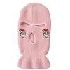 Baretten Kerstfeest Houd Warm Breien Balaclava Skull Cap Outdoor Winter Hip Hop Unisex Effen Kleur Skimuts