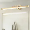 Lampada da parete moderna retrò in rame per bagno con specchio per armadietto, luce LED, toilette cinese, frontale a prova di umidità, WF1015