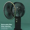 USB Mini Fan Rechargeable Portable Handheld Fan Digital Display Lazy Temporary Travel Shopping Cooling Home Car Air Cooler ZZ