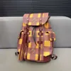 Sacos de luxo dos homens mochila CHRISTOPHER mochila xadrez carta unisex grande capacidade totes sacos de computador sacos de viagem mochilas femininas ao ar livre sacos casuais totes bolsa