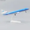 Flygplan Modle Metal Airplane Model 20cm 1 400 Holland McDonnell Douglas Metal Replica Alloy Material med landningsutrustning Collectible Toy Gift