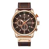 Current / Carrion 8291 mens watch belt mens watch new six pin calendar watch waterproof watch