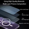 PC Clear Magnetic Wireless Charging Animation Phone Case For iPhone 15 14 13 12 Plus Mini Pro Max Back Cover