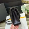 Women Chain Facs Visherer Bags Women Women Counter Bag Bags Wallet Check Velor Letters Letters Solid Hasp Weist Square Budipes Luxury Luxury