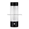 Water Bottles 420Ml Hydrogen-Rich Cup Electric Hydrogen Rich Generator Bottle Titanium Quality Filter Portable Antioxidant Lonizer D Dh7Nm