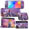 Gevallen Stickers Volledige Set Voor Nintendo Switch OLED Accessoires Anime Stickers Transparante Beschermhoes Voor Schakelaar OLED Console Games