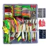 Kit fiske lockar set hårda konstgjorda wobblers metall jig skedar mjuk lock fiske silikon bete fiske tackling tillbehör pesca 240223