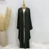 Etniska kläder 2024 Muslimska kvinnor Kimono Open Abaya Turkiet Roba Dubai Kaftan Islamiska blygsamma bönklänning Afrikanska klänningar Kaftan