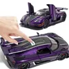 Diecast Model Cars 1 24 Koenigsegg ONE 1 Alloy Sports Car Model Diecast Metal Super Car Vehicle Model Simulation Sound and Light Childrens Toy Gift