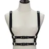 Belts Handmade Leather Body Harness Women Punk Goth Adjustable Chest Lingerie Gothic Garter Belt Crop Top287O