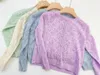 Куртки, осенний детский кардиган, четырехцветный полый вишневый узор, легкое пальто, одежда для маленьких девочек, топы для мальчиков