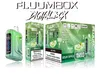 Fluum Box 15000 퍼프 15K 퍼프 일회용 E 담배 VAPE 펜 25ml 사전 채워진 메쉬 코일 포드 카트리지 650mAh 충전식 배터리 15K 퍼프 0%2%3%5%