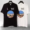 2024SS Summer Cotton Treming Designer T-shirt Homens Mulheres letra Graphic Tee Simples Short Sleeve Tops Plus Size Size