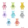 Shoe Parts Accessories Crystal Pvc Charms Shoes Clog Jibz Fit Wristband Buttons Buckle Cartoon Little Bear Holeshoes Decorations G Dhidz