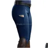 Women'S Pants Capris Womens Horse Riding Clothes For Women Men Fashion High Waist Trouser Elastic Equestrian Breeches Skinny Solid Dhetj