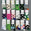 Happy Socks Meias femininas de cano médio Marca de moda HS Four Seasons usam meias de algodão puro Meias de algodão estendidas, antiodor e antiderrapante, respiráveis e absorventes de suor