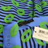 Hele ontwerp blauwe kleur goede kwaliteit 100 zijde materiaal print letters Lippen patroon lange sjaals voor vrouwen groot formaat 180 cm 131582400