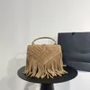 Designer College Lightweight Suede Tassel Chain Shoulder Bags Autumn Wear Leather Strap Cross Body Bag Top Handle Bronze Metal Har266H