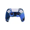 Textura de couro macio silicone caso proteção da pele capa protetora para playstation 5 ps5 controlador gamepad acessórios navio rápido