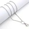 Whole-Panpan 32 pouces chaîne rolo en acier inoxydable chaînes de médaillon flottant chaîne de collier 1219C