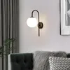 Wall Lamp Glass Long Sconces Industrial Plumbing Lustre Led Bed Head Luminaire Applique Antique Wooden Pulley