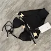 ملابس السباحة للسيدات Triomphe Bikini Summer Designer Womens Bikinis Set Sexy Clear Strap Luxurys Swimsuit Stars Shape Swimears Boyes B Dhtxm