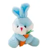 Sublimation Party dostarcza 10 cm Easters Bunnys Plush Toys Holing Rabbit Brelkain Wesołych Świąt Wielkanocnych wystrój domu 2022 Dzieci Pchaszcze Bunny Plushs zabawka 575Q