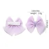 Accessoires pour cheveux 2 pièces/ensemble pour filles, épingle à cheveux élégante en Organza avec nœud papillon, Clips solides et sûrs, mode d'été, cadeau de princesse pour bébé