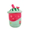 Simpatiche tazze di succo di melone all'ingrosso giocattoli di peluche giochi per bambini Compagni di gioco Regali di festa Arredamento della camera