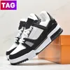 2024 Designer flat sneaker trainer casual shoes denim canvas leather white green red blue letter fashion platform lousily mens womens trainers sneakers 36-45