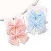 Accessoires pour cheveux 2 pièces/ensemble pour filles, épingle à cheveux élégante en Organza avec nœud papillon, Clips solides et sûrs, mode d'été, cadeau de princesse pour bébé