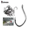 Fishhooks Bimoo 100pcs Barbed Catfish Fishing Hooks High Carbon Steel Saltwater Forged Fishhook for Catfish 8 6 1/0 2/0 3/0 Wholesale