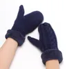 Winter Mitten Gloves for Men Women - Cold Weather Warm Thick Gloves Knit Stretchy Gloves 2257