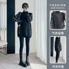 Autumn Winter Patchwork Knitted Maternity Sweaters Large Size Loose Ties Waist Shirt Clothes for Pregnant Women Pregnancy Tops 240219