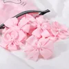 Hair Accessories 10Pcs/Set Cute Bow Elastic Bands For Girls Rope 20Colors Tie Ponytail Holder Kids Baby Wholesale