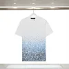 2024 Designer Tide T-shirts Lettre de poitrine imprimé laminé à manches courtes High Street Loose Oversize Casual T-shirt 100% Pure Cotton Tops pour hommes et femmes Taille asiatique M-3XL