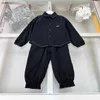 Brand Kids Tracksuits Podwójny użytek dla niemowląt swobodny kombinezon 100-160 Pełny wydruk liter z długim rękawem koszula i spodnie 24feb20