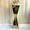 Wedding Gold Stainless Steel Cylinder Pedestal Stand for Events Display Platform Party no Round flower Plinths Birthday Dessert Cake Follwer Display