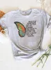 Women's T Shirts Summer Short Sleeve Printed Clothes Women Clothing Butterfly Wing Floral Cute Female Fashion Casual Tee Graphic T-shirts