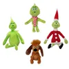 Рождественская зеленая плюшевая кукла-монстр, игрушка-фигурка для мальчиков и девочек, идеальные плюшевые подарки для детей на день рождения