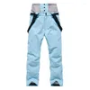 Skiing Pants Ski Men Women High Waist Comfortable Warm Snowboarding Outdoor Windproof Waterproof Snow Trousers