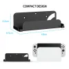 Supporti per console di gioco Staffa di supporto per montaggio a parete adatta per Nintendo Switch/Nintendo Switch OLED Host TV Box Rack di stoccaggio per montaggio a parete