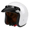 Мотоциклетные шлемы с открытым лицом, шлем для мотокросса De Capacete, Cascos Para Casque, аксессуары для мото, Atv, глянцевый белый M 57 58 см